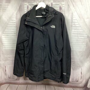 The North Face Rain Coat Black HyVent Hooded XL